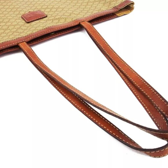 CELINE tote bag macadam beige PVC ?~ leather Authentic - Picture 6 of 9